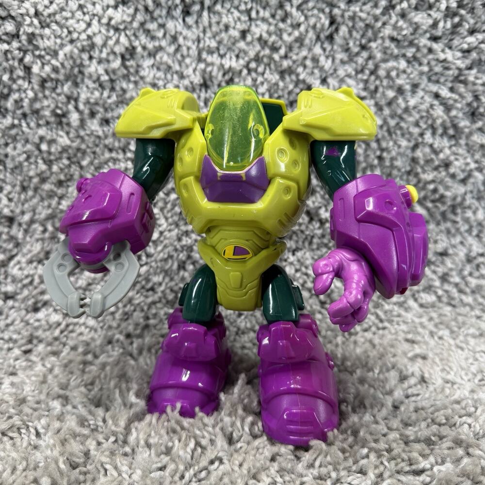 2013 Mattel DC Comics Lex Luthor Power Armor Action Figure Green Purple 7”